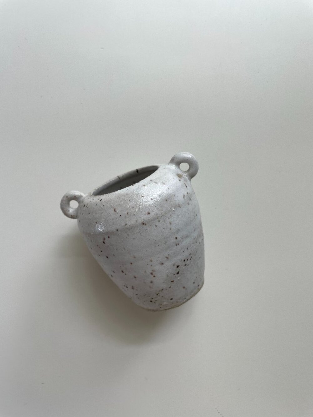 Vintage Mini Handmade Speckled Glaze Ceramic Amphora Stoneware Studio Art Potter - Picture 1 of 5